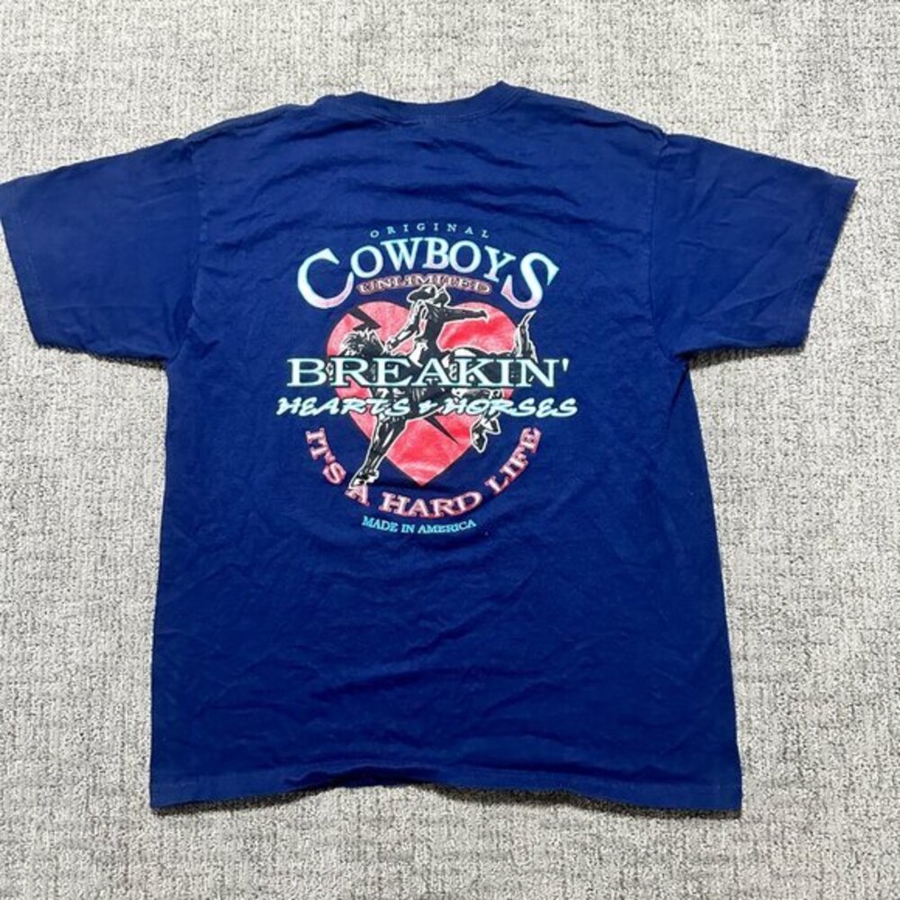 men’s cowboys unlimited back graphic shirt heavy weight‎ fruit of loom shirt